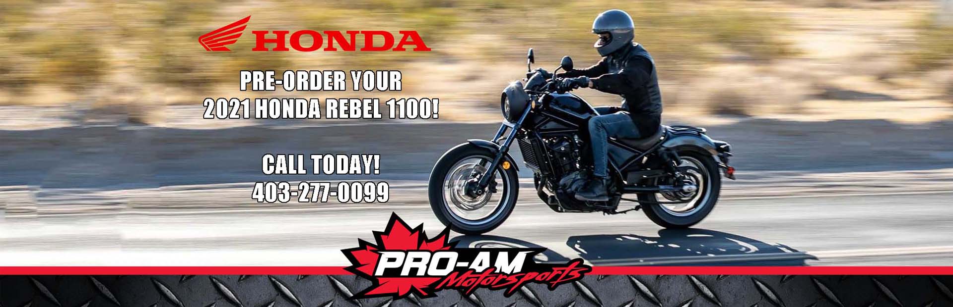Pre-Order Your Rebel 1100 Today!