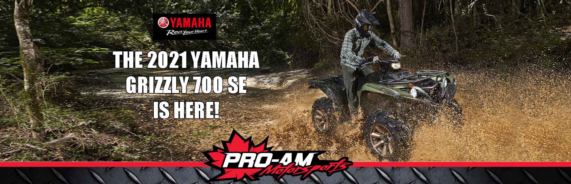 The 2021 Yamaha Grizzly 700 SE